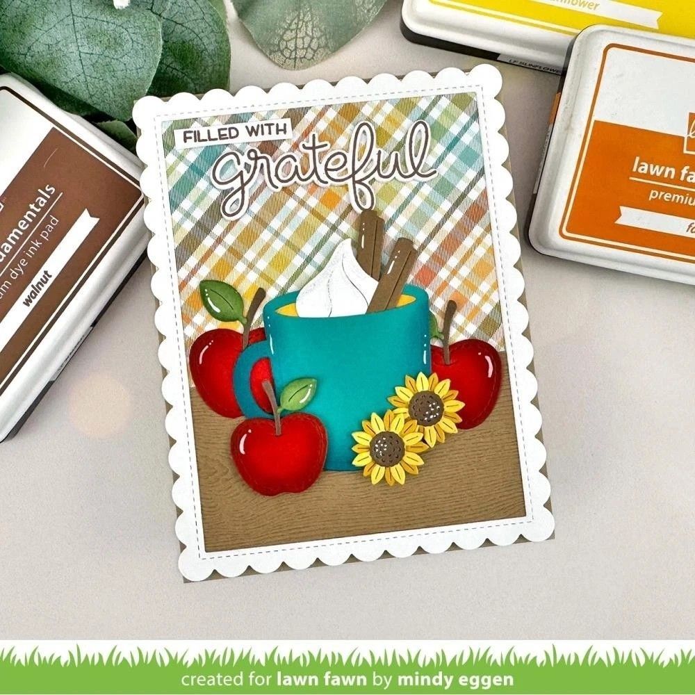 Lawn Fawn "BUILD-A-DRINK MUG ADD-ON" Lawn Cuts Steel Cutting Dies 2025